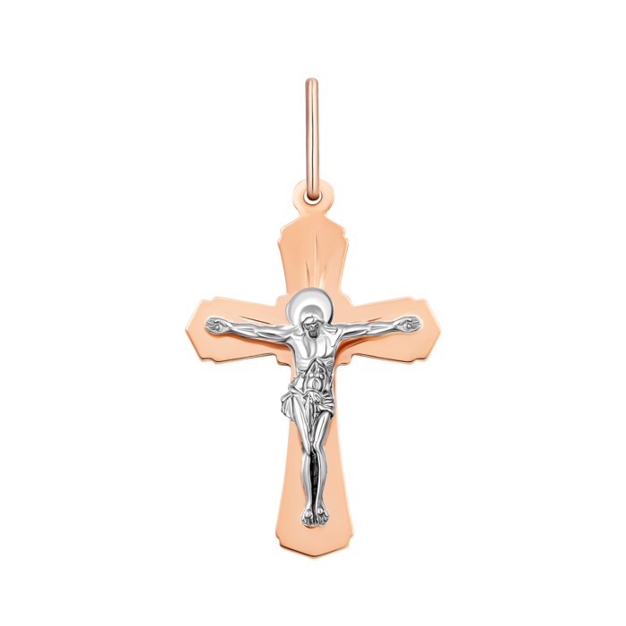 Золотий хрестик. Розп'яття Христове.Артикул UG5514500