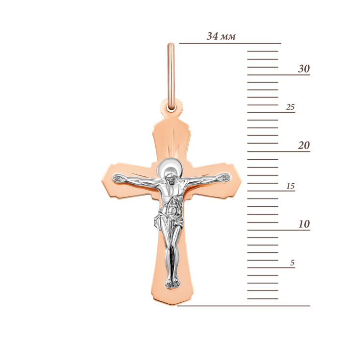 Золотий хрестик. Розп'яття Христове.Артикул UG5514500