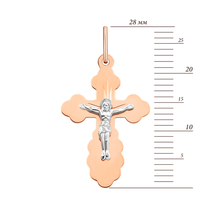 Золотий хрестик. Розп'яття Христове.Артикул UG5514600