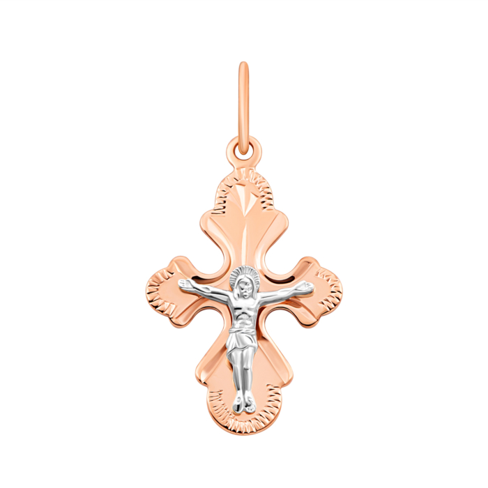 Золотой крестик. Распятие Христа.Артикул UG5516901
