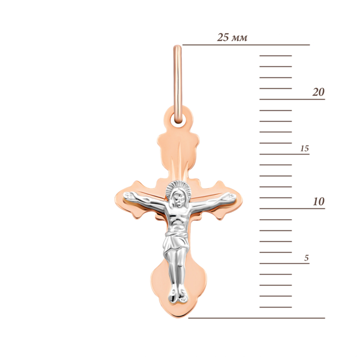 Золотий хрестик. Розп'яття Христове.Артикул UG5517100