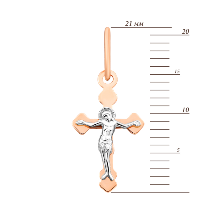 Золотий хрестик. Розп'яття Христове.Артикул UG5518400