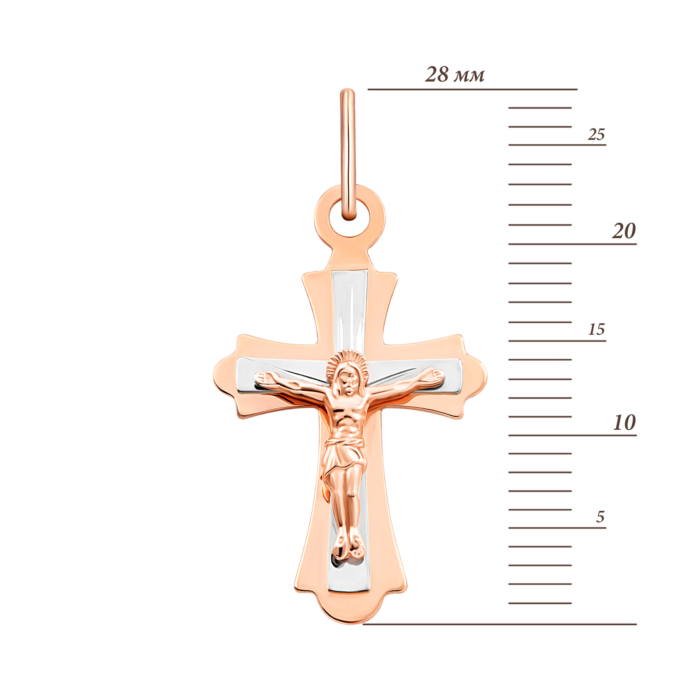 Золотий хрестик. Розп'яття Христове.Артикул UG5520500