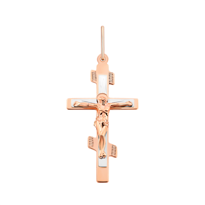 Золотой крестик. Распятие Христа.Артикул UG5521401