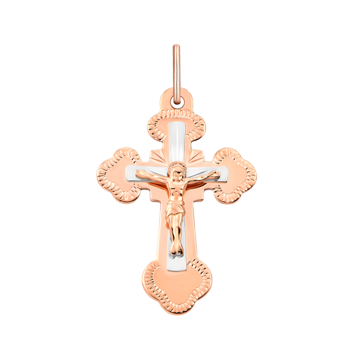 Золотий хрестик. Розп'яття Христове.Артикул UG5523401