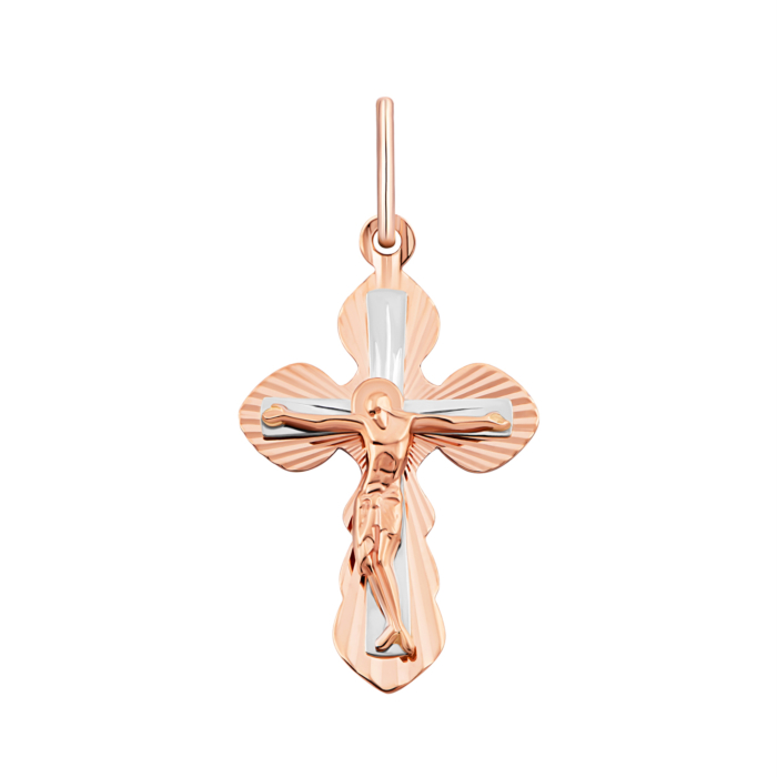 Золотий хрестик. Розп'яття Христове.Артикул UG5529703
