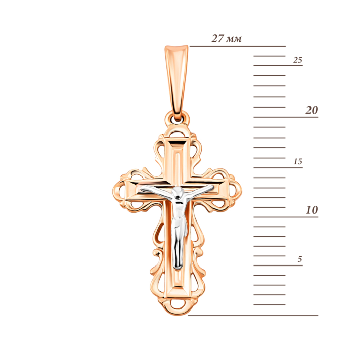 Золотий хрестик. Розп'яття Христове.Артикул UG5501333