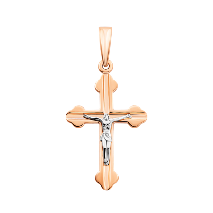Золотой крестик. Распятие Христа.Артикул UG5501356