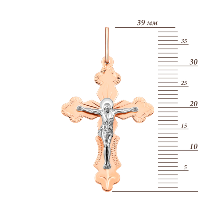 Золотий хрестик. Розп'яття Христове.Артикул UG5512101