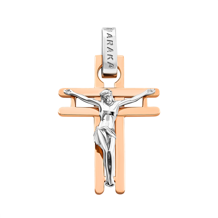 Золотой крестик. Распятие Христа.Артикул UG5Кр1500