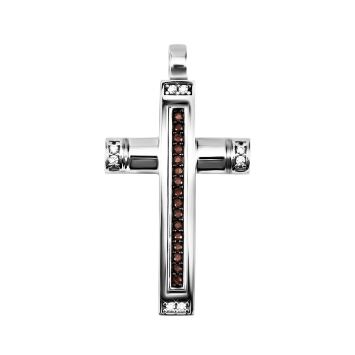 Золотий хрестик з фіанітами. Артикул UG53/31/030/1