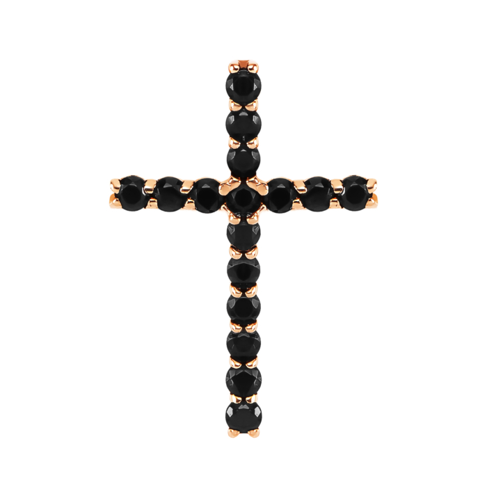 Золотий хрестик з фіанітами. Артикул UG531/0411/00/02/01