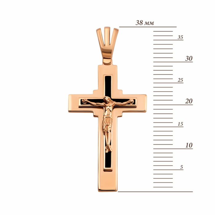 Золотий хрестик з емаллю. Артикул UG5310882010101