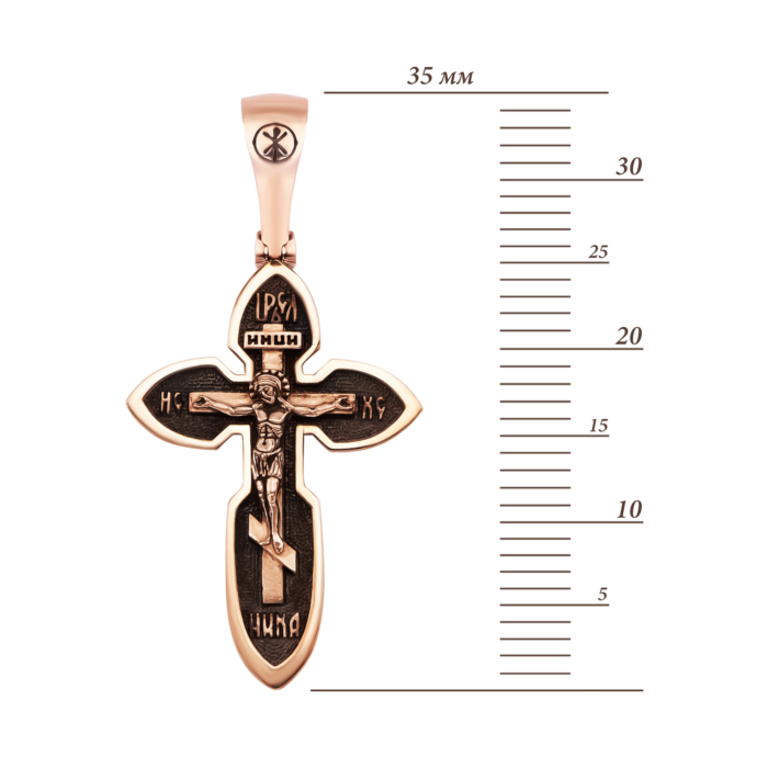 Золотий хрестик Відродження. Артикул UG5ЗК52 б