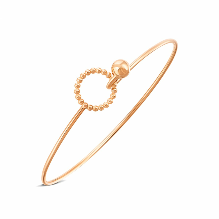 Золотий жорсткий браслет.Артикул UG55/12/020