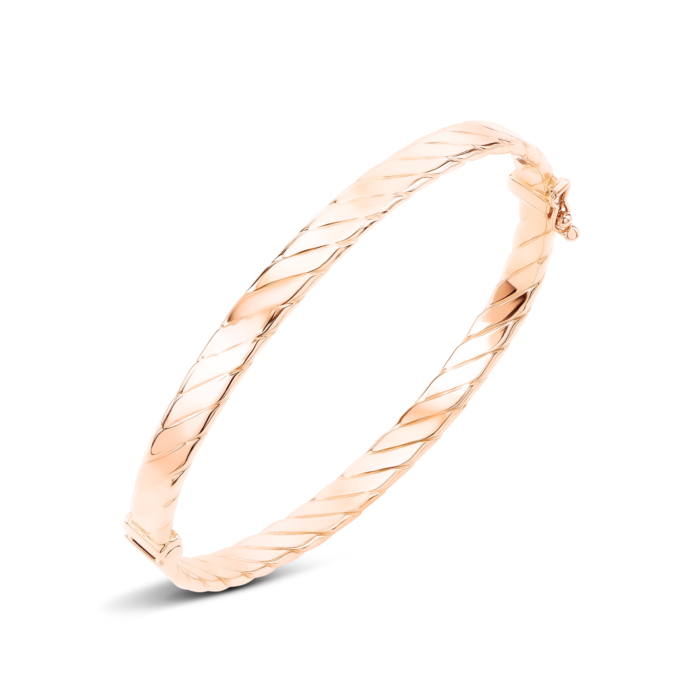 Золотой жесткий браслет. Артикул UG55/12/118