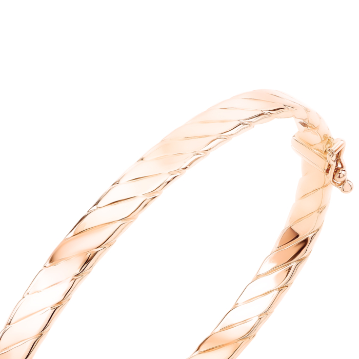 Золотой жесткий браслет. Артикул UG55/12/118