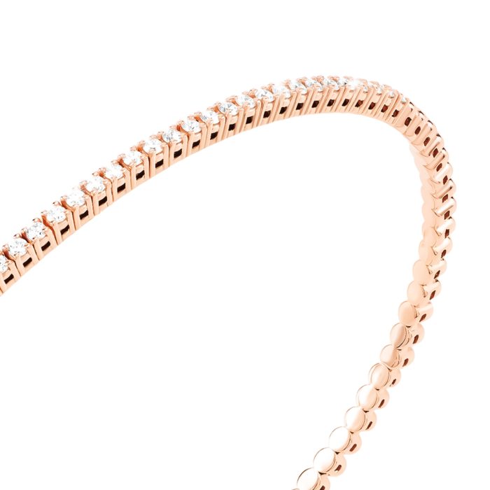 Золотой жесткий браслет с бриллиантами. Артикул UG55111011501 D