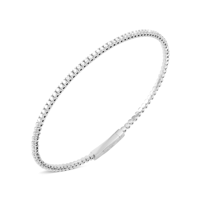 Золотий жорсткий браслет з діамантами. Артикул UG55111011502 D