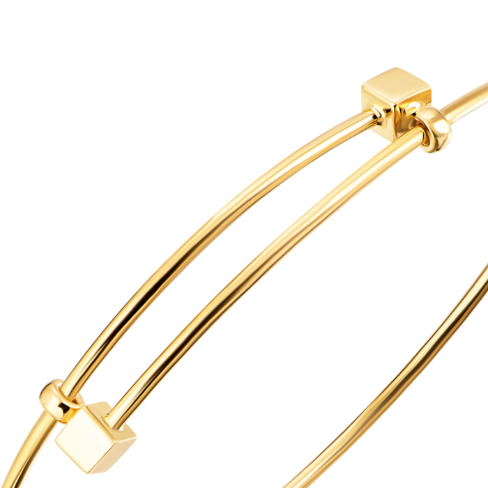 Золотий жорсткий браслет.Артикул UG55/12/028/2