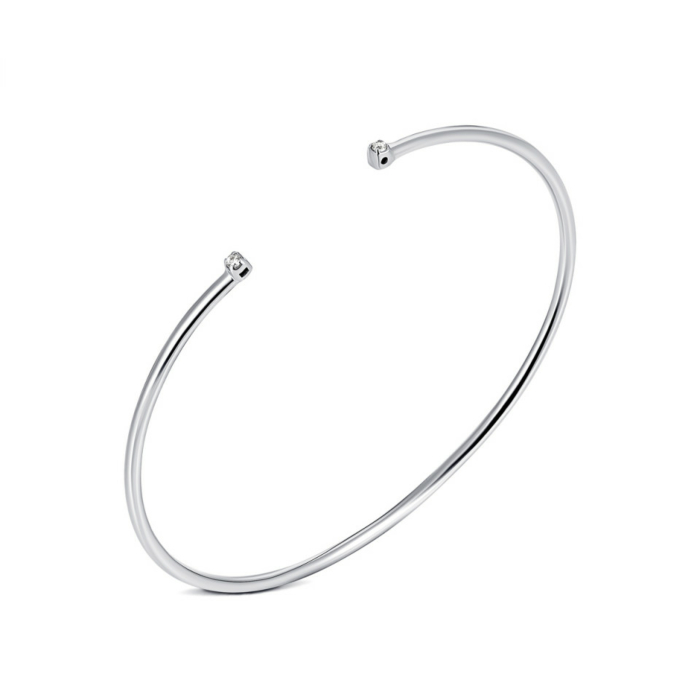 Золотий жорсткий браслет. Артикул UG5БС145(зв)Б