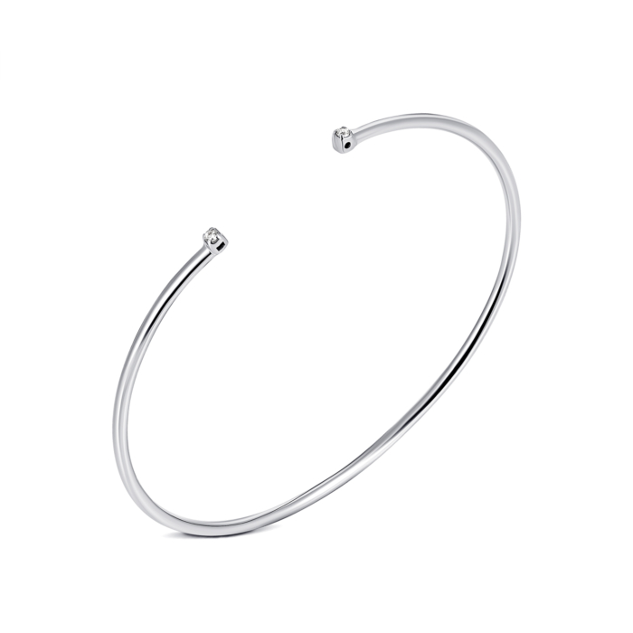 Золотой жесткий браслет. Артикул UG5БС146(зв)Б