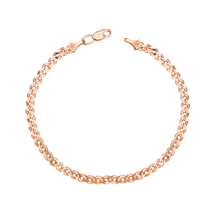 Золотий браслет без вставки 3,5mm. Артикул 77068