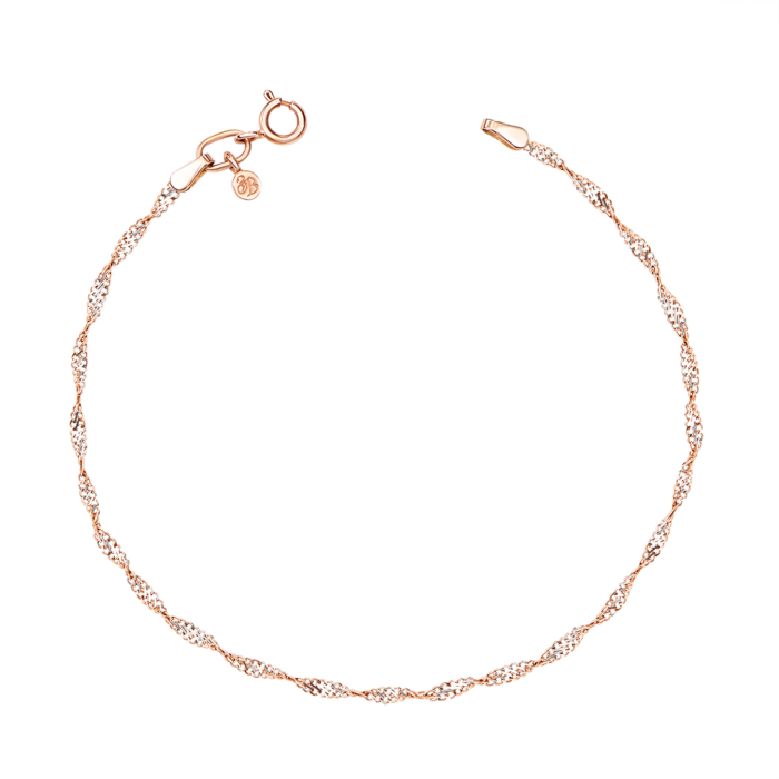 Золотий браслет без вставки. Артикул 77987-2-3/01 (77087б)