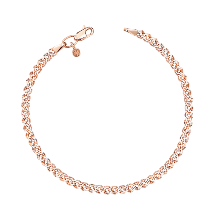 Золотий браслет без вставки 3,5mm. Артикул 77068/5н