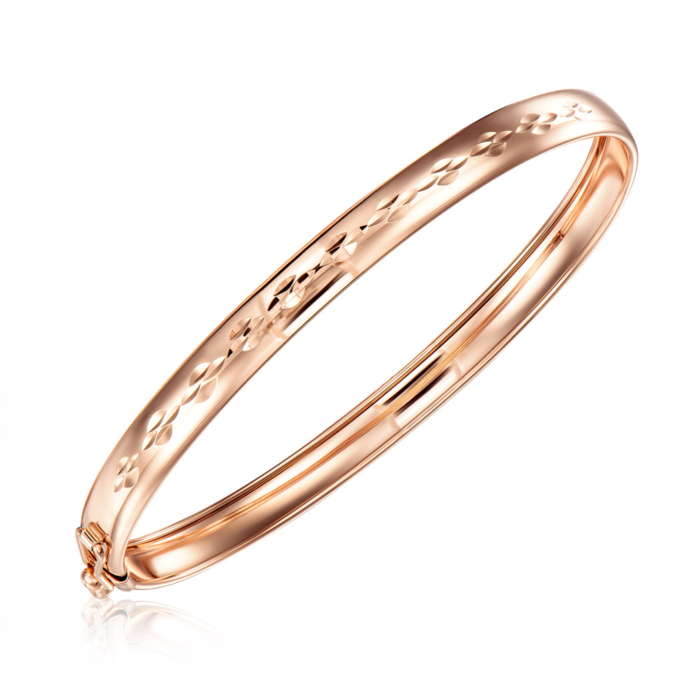 Золотий браслет з алмазною гранню. Артикул 70415-3-7/01/2