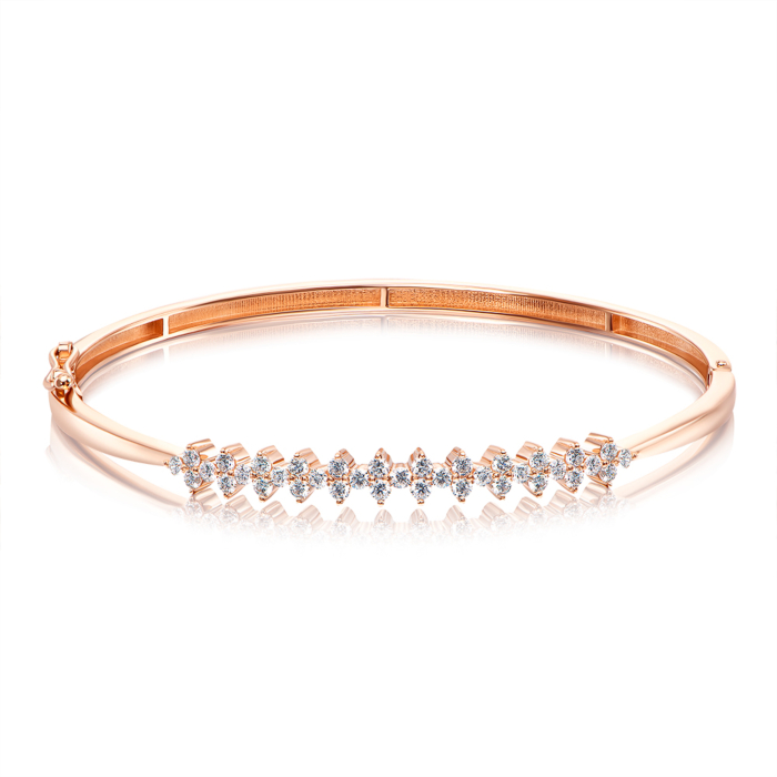 Золотий браслет з діамантами. Артикул 560097/01/0/8063