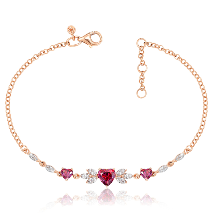 Золотий браслет з фіанітами S. Артикул 7159/66191-2/01/0/3020