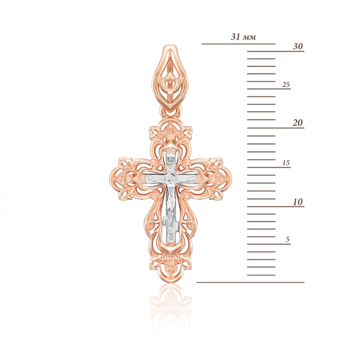 Золотий хрестик. Розп'яття Христове. Артикул 32052/01/1