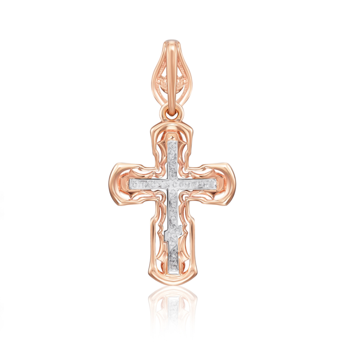 Золотой крестик. Распятие Христа. Артикул 32054/01/1