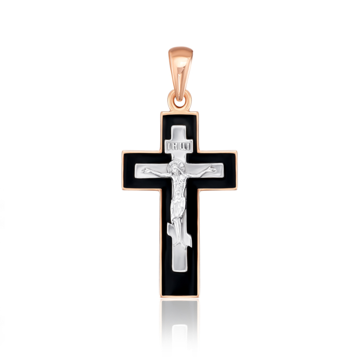 Золотий хрестик. Розп'яття Христове. Артикул 32055/01/1/389