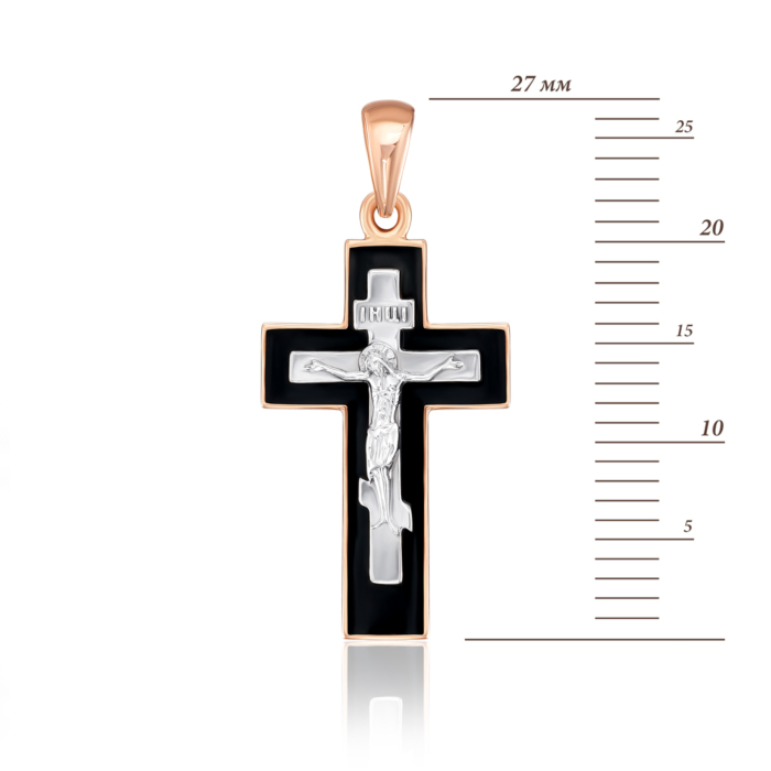 Золотий хрестик. Розп'яття Христове. Артикул 32055/01/1/389