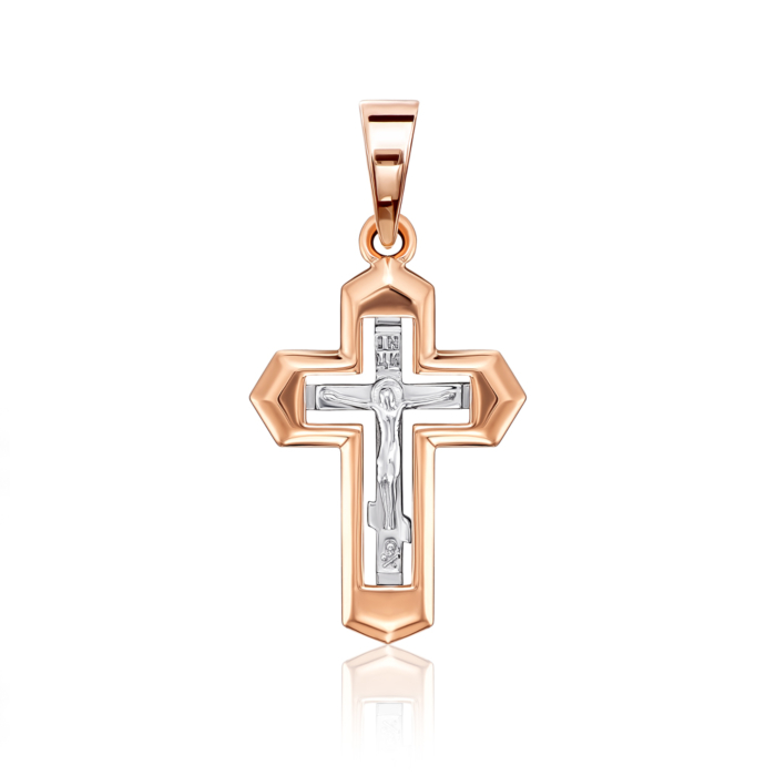 Золотой крестик. Распятие Христа. Артикул 32060-1/01/1