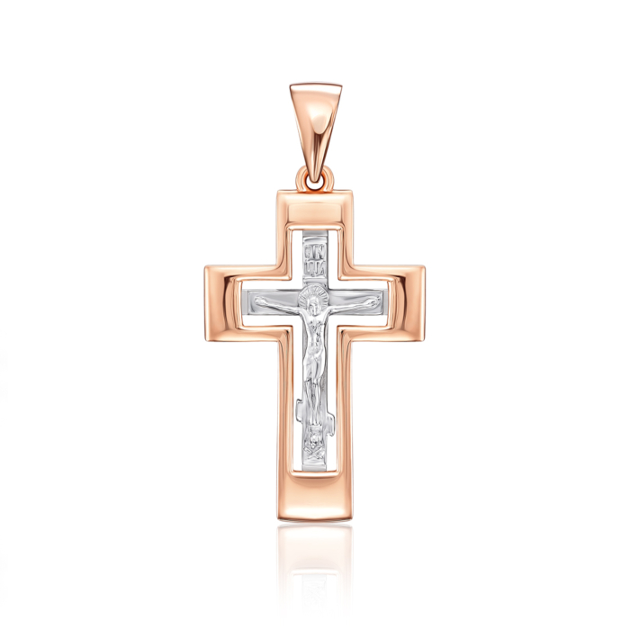 Золотий хрестик. Розп'яття Христове. Артикул 32061/01/1