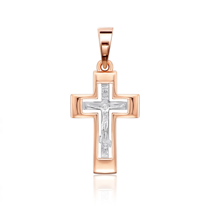 Золотий хрестик. Розп'яття Христове. Артикул 32061-1/01/1