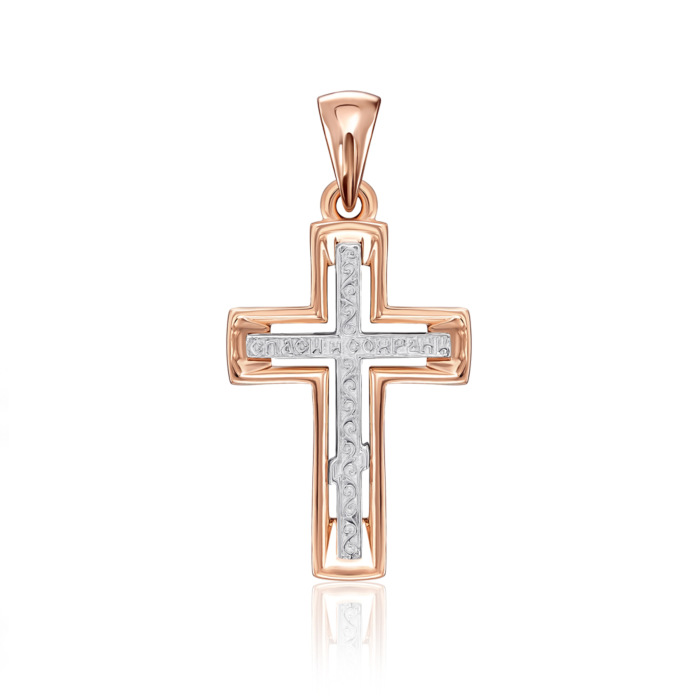 Золотий хрестик. Розп'яття Христове. Артикул 32062-1/01/1