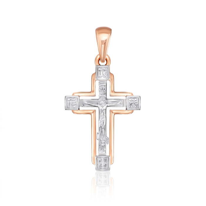 Золотий хрестик. Розп'яття Христове. Артикул 32063-1/01/1