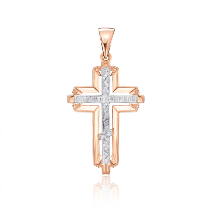 Золотий хрестик. Розп'яття Христове. Артикул 32072/01/1