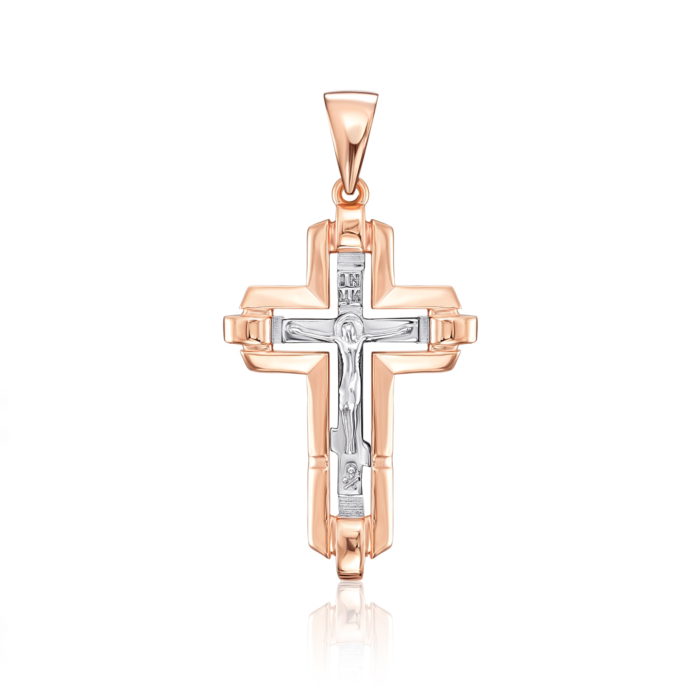 Золотий хрестик. Розп'яття Христове. Артикул 32072/01/1