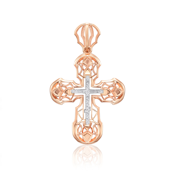 Золотий хрестик. Розп'яття Христове. Артикул 32073/01/1