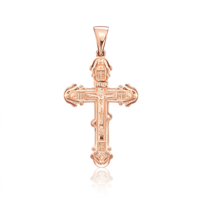 Золотий хрестик. Розп'яття Христове. Артикул 32114/01/0