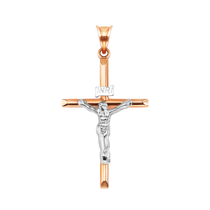 Золотий хрестик. Розп'яття Христове. Артикул UG53012024404