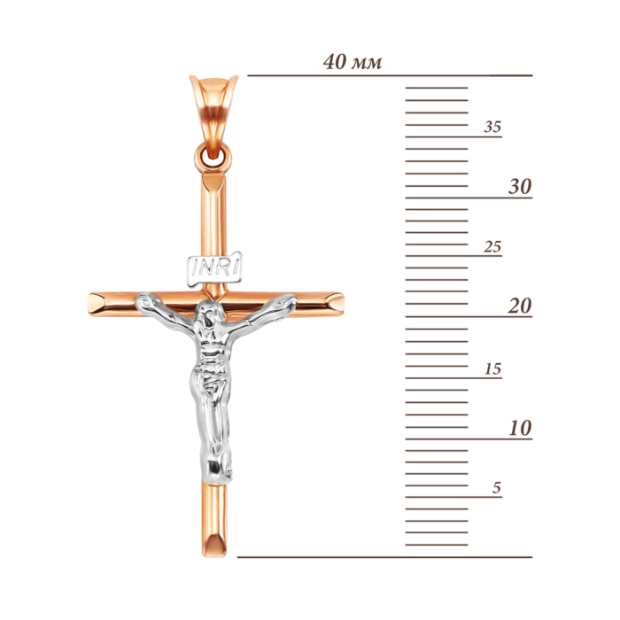 Золотий хрестик. Розп'яття Христове. Артикул UG53012024404