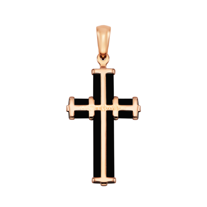 Золотой крестик. Распятие Христа. Артикул UG530457/01/0