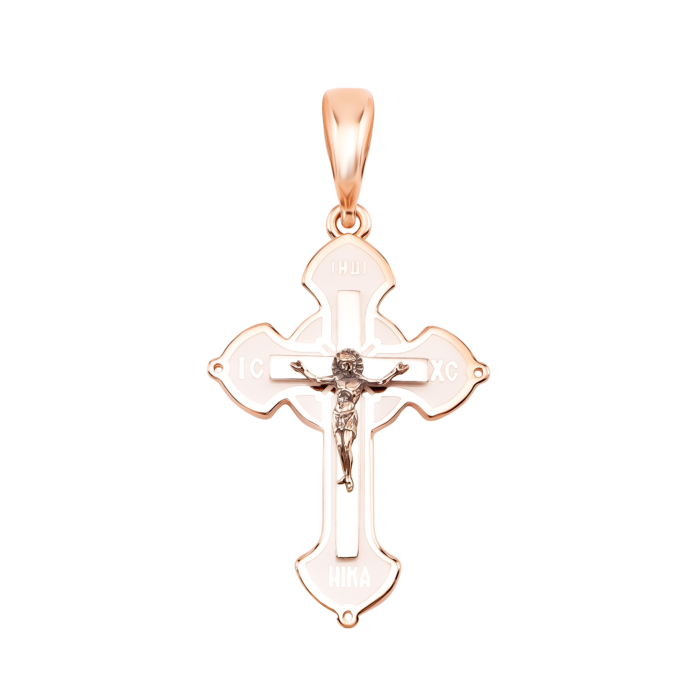 Золотий хрестик. Розп'яття Христове. Артикул UG5ЗК 3139 е. б