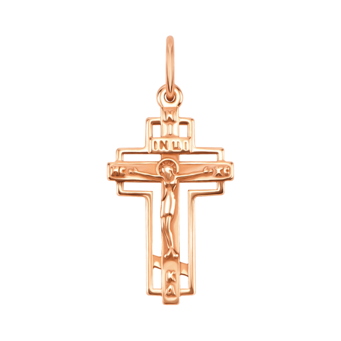 Золотий хрестик. Розп'яття Христове. Артикул UG5300020/01/00/0
